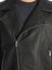 Yeni Sezon Slim Fit Biker Yaka Erkek Deri Görünümlü Ceket 3