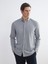 Yeni Sezon Slim Fit Uzun Kollu Çizgili Erkek Gömlek 2