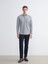Yeni Sezon Slim Fit Uzun Kollu Çizgili Erkek Gömlek 3