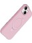 Bfs Apple iPhone 15 Plus Regal Magsafe Standlı Kapak - Açık Pembe 3