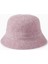 Lüks Alpaka Yün Kova Şapka - Pembe Kışlık Boho Bucket Hat 1