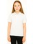 Genç Polo Yaka Tişört | Beyaz | %100 Pamuk | Unisex | Okul & Günlük Kullanım 1