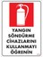 Yangın Söndürme Tüpü Uyarı Levhası 25X35 KOD:859 1