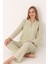 Dahlia Önden Düğmeli Pijama Takım 1