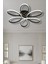 Saira Black (60CM) Tek Renk Modern Plafonyer LED Avize 1
