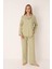 Straight Önden Düğmeli Pijama Takım 1