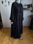 Siyah Reglan Kollu Büzgülü Elbise 5089 4