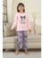 Krm Baskılı Kız Çocuk Pijama takımı - Pembe 1