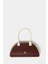 Bordo Kadın Retro El ve Omuz Çantası 4