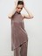 Yeni Sezon Halter Yaka Dokulu Bluz 1