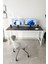 Siyah/beyaz 160X60 Çalışma Masası, Bilgisayar Masası, Ofis Masası, Metal Ayaklı 4