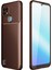 Bfs Realme C21 Kılıf Auto Focus Karbon Kapak - Kahverengi 1
