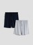 Yeni Sezon Slim Fit Erkek Pijama Alt Şort 2'li 1