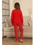 Mnn Puantiye Baskılı Kız Çocuk Pijama takımı - Kırmızı 2