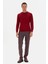 Ds Damat Regular Fit Bordo Düz Örgü Kazak 4