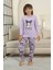 Krm Baskılı Kız Çocuk Pijama takımı - Lila 1