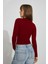 Bordo Bisiklet Yaka Slim Fit Kadın Body MG2564 2