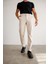 Erkek Armürlü Slim Fit Bej Pantolon 5