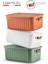 Mithra Life 3 Lü 3 Renkli 10 Lt Çok Amaçlı Kapaklı Organizer Saklama Kabı Kutu MIT1265 2