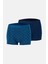 Lacivert 5210 2'li Desenli Pamuk Boxer 1