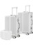 Joya Pc Policarbon 3'lü Valiz Seti (Kabin Orta ve Makyaj) Beyaz 2