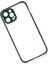 Bfs iPhone 12 Pro Max Kılıf Miami Şeffaf Silikon - Koyu Yeşil 3