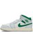 Air Jordan 1 Mid Ps Leather Unisex Sneaker Hakiki Deri Günlük Spor Ayakkabı Beyaz Yeşil 2