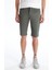 Yeni Sezon Slim Fit Gabardin Erkek Bermuda Şort 3