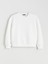 Yeni Sezon Bisiklet Yaka Kendinden Desenli Kadın Sweatshirt 5