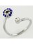Wizard Nazar Taşlı Eklem Yüzük 1 Adet-Gümüş Rengi 1