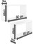 DF05103AC Ikili Dekoratif Raf Kitaplık Duvar Rafı 60X28X15 5