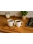 2 Adet Beyaz Porselen Sade Şık Kulplu Bardak Kupa Mug Bardak 260 ml 1
