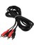 Powermaster PM-428 Siyah 5 Metre 2 Rca + 2 Rca Kablo 2