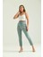 Kadın Pantolon Kemer Detaylı Basic Kadın Pantolon Mint - T018 5