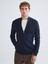 Yeni Sezon Standart Kalıp Dik Yaka Erkek Triko Hırka 2