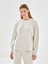 Yeni Sezon Bisiklet Yaka Oversize Kadın Sweatshirt 1