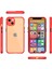 Bfs iPhone 13 Mini Kılıf Miami Şeffaf Silikon - Kırmızı 2