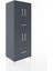 Hyperion Dolap 2 Raflı 2 Çekmeceli 4 Kapaklı 60X44X163 Antrasit-Antrasit 2