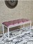 Beyaz Boyalı Diktörtgen 100 cm x 40 cm Oturak Puf - Bench - Makyaj Oturağı - Oturak Pembe Renk 100 x 40 Boyut/ebat 1