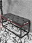 Beyaz Boyalı Diktörtgen 100 cm x 40 cm Oturak Puf - Bench - Makyaj Oturağı - Oturak Pembe Renk 100 x 40 Boyut/ebat 5