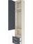 Arges Dolap 3 Raflı 2 Çekmeceli Tek Askılı 44X30X221 Aytaşı-Antrasit 5