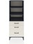 Hyperion Dolap 3 Raflı 3 Çekmeceli 60X44X163 Antrasit-Aytaşı 1