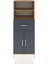 Hyperion Dolap 3 Raflı Tek Çekmeceli 2 Kapaklı 60X44X163 Çam-Antrasit 1