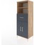 Hyperion Dolap 3 Raflı Tek Çekmeceli 2 Kapaklı 60X44X163 Çam-Antrasit 3