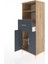 Hyperion Dolap 3 Raflı Tek Çekmeceli 2 Kapaklı 60X44X163 Çam-Antrasit 4