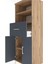 Hyperion Dolap 3 Raflı Tek Çekmeceli 2 Kapaklı 60X44X163 Çam-Antrasit 5