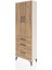 Arges Dolap 4 Raflı 3 Çekmeceli 2 Kapaklı 60X30X182 Aytaşı-Çam 3