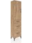 Arges Dolap 3 Raflı 3 Çekmeceli Tek Kapaklı 44X30X182 Çam-Çam 2