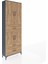 Arges Dolap 4 Raflı 3 Çekmeceli 4 Kapaklı 88X30X243 Antrasit-Çam 2
