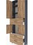 Arges Dolap 4 Raflı 3 Çekmeceli 4 Kapaklı 88X30X243 Antrasit-Çam 5